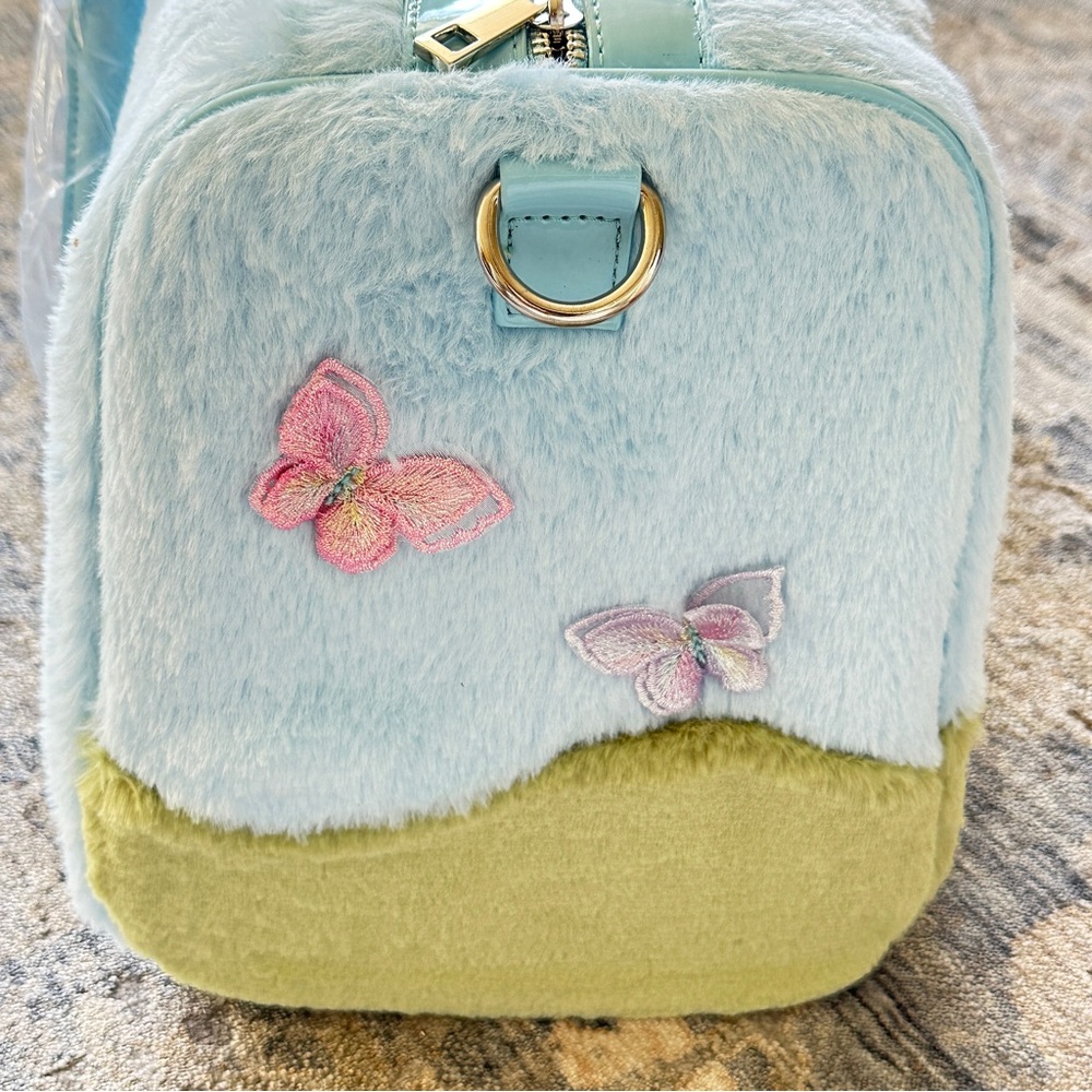 New Care Bears x Dolls Kill Weekender Travel Faux Fur Bag - Picture 8 of 13